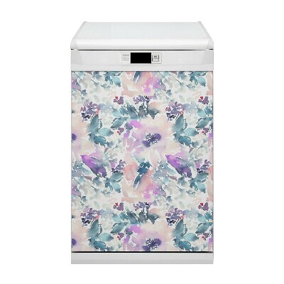 Capa magnética para máquina de lavar louça Jardim de flores