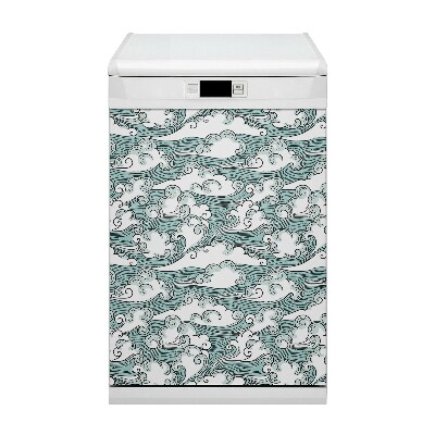 Capa magnética para máquina de lavar louça Céu ventoso