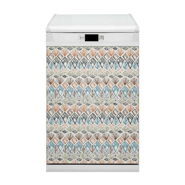 Painel magnético para máquina de lavar louça Padrão étnico