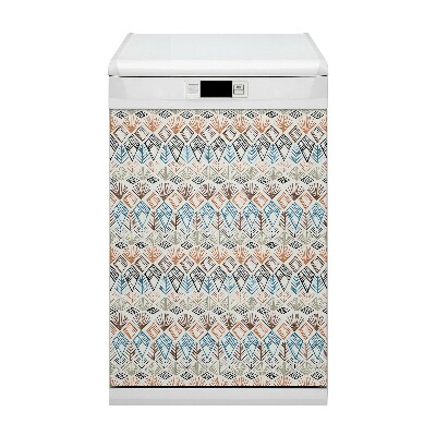 Painel magnético para máquina de lavar louça Padrão étnico