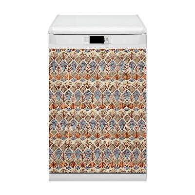 Painel magnético para máquina de lavar louça padrão marrom