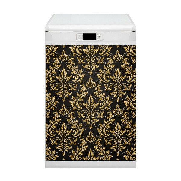 Capa magnética para máquina de lavar louça ornamento de ouro