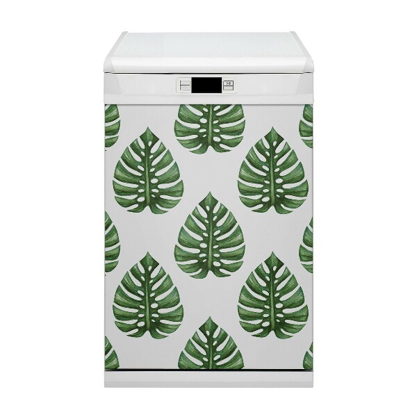 Capa magnética para máquina de lavar louça Folhas