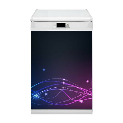 Capa magnética para máquina de lavar louça Espaço abstrato