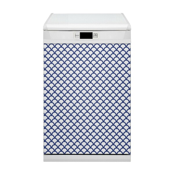 Painel magnético para máquina de lavar louça Padrão de escamas de peixe