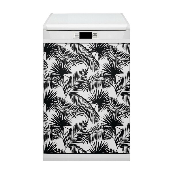 Painel magnético para máquina de lavar louça Folhas exóticas