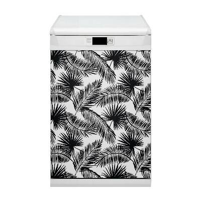 Painel magnético para máquina de lavar louça Folhas exóticas