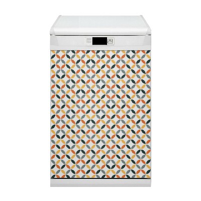 Painel magnético para máquina de lavar louça Círculos geométricos