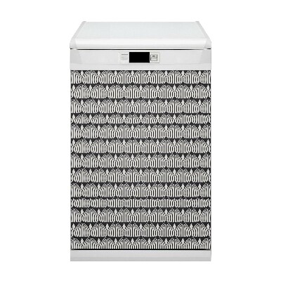 Capa magnética para máquina de lavar louça Padrão retrô