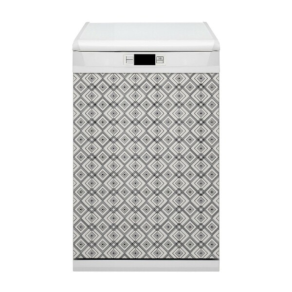 Capa magnética para máquina de lavar louça Ilusão geométrica
