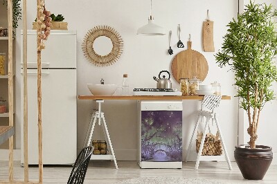 Painel magnético para máquina de lavar louça Floresta escura