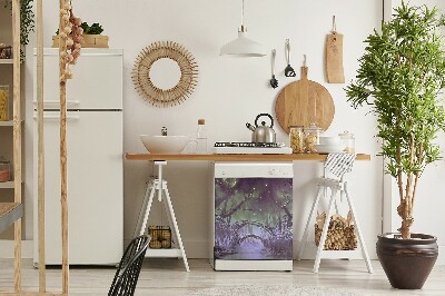 Painel magnético para máquina de lavar louça Floresta escura