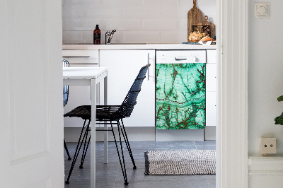 Painel magnético para máquina de lavar louça Mármore turquesa