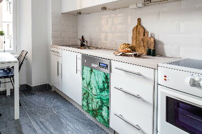 Painel magnético para máquina de lavar louça Mármore turquesa