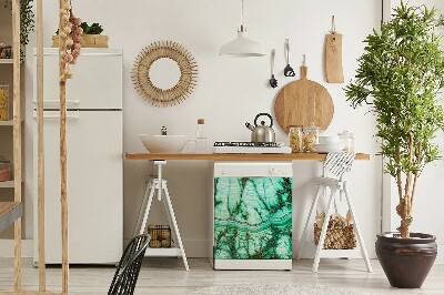 Painel magnético para máquina de lavar louça Mármore turquesa