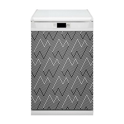 Painel magnético para máquina de lavar louça Padrão de linhas quebradas