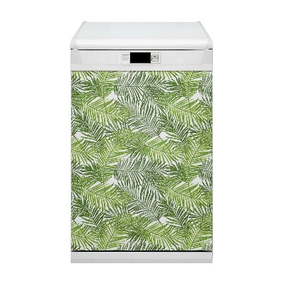 Capa magnética para máquina de lavar louça Folhas de palmeira