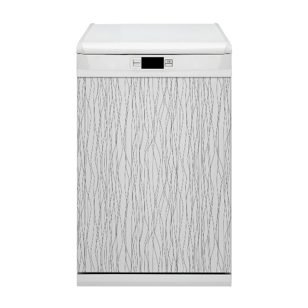 Painel magnético para máquina de lavar louça Triângulos pretos