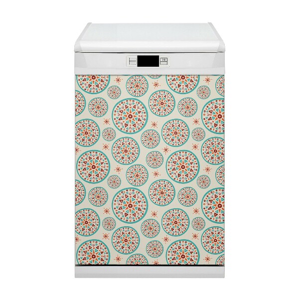 Painel magnético para máquina de lavar louça arte indiana