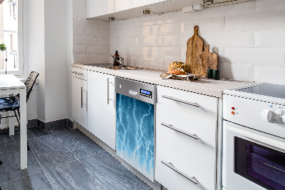 Painel magnético para máquina de lavar louça Raios azuis