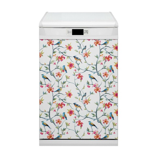 Capa magnética para máquina de lavar louça Flores