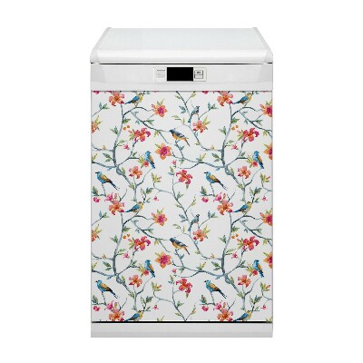 Capa magnética para máquina de lavar louça Flores