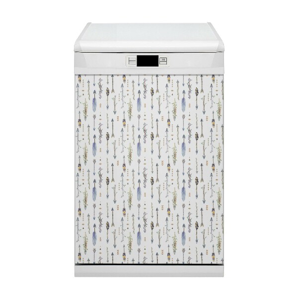 Capa magnética para máquina de lavar louça Flechas Boho