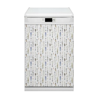 Capa magnética para máquina de lavar louça Flechas Boho