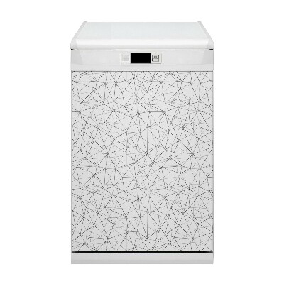 Capa magnética para máquina de lavar louça Linhas geométricas