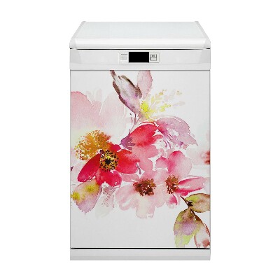 Capa magnética para máquina de lavar louça Flor pastel