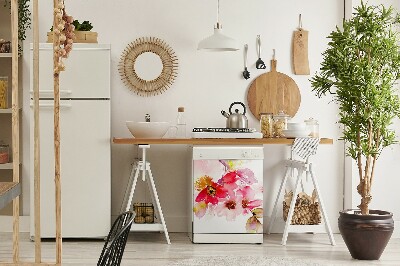 Capa magnética para máquina de lavar louça Flor pastel