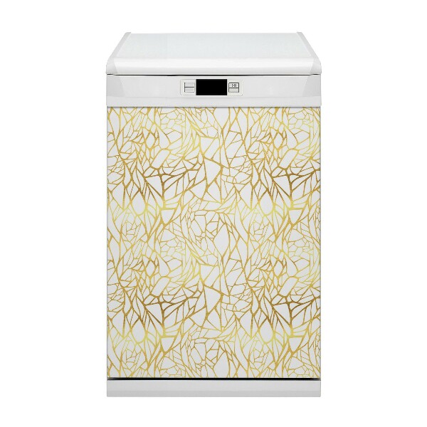 Capa magnética para máquina de lavar louça ornamento de ouro