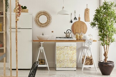 Capa magnética para máquina de lavar louça ornamento de ouro