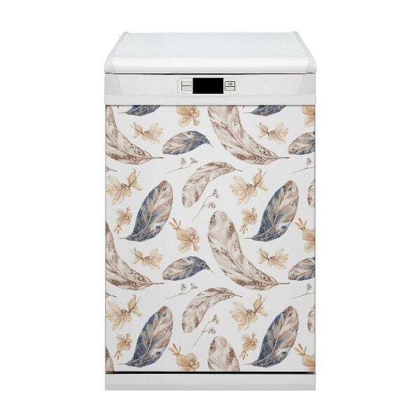 Capa magnética para máquina de lavar louça Folhas caindo