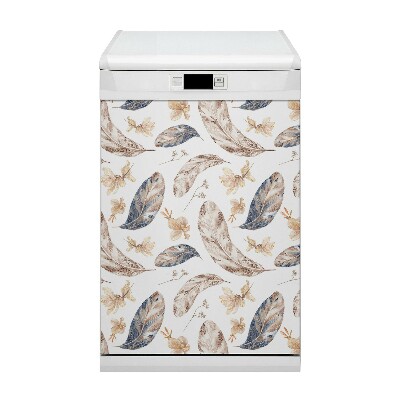 Capa magnética para máquina de lavar louça Folhas caindo