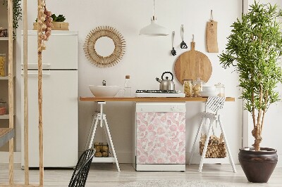 Painel magnético para máquina de lavar louça Padrão floral