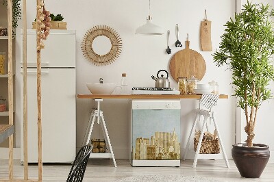 Painel magnético para máquina de lavar louça Arranha-céus de Manhattan