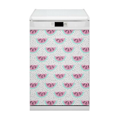 Capa magnética para máquina de lavar louça Melancias e bolinhas