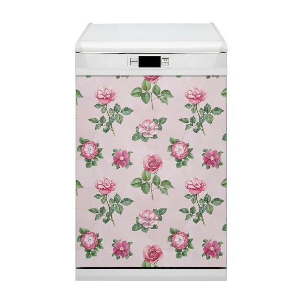 Capa magnética para máquina de lavar louça Uma rosa com espinhos