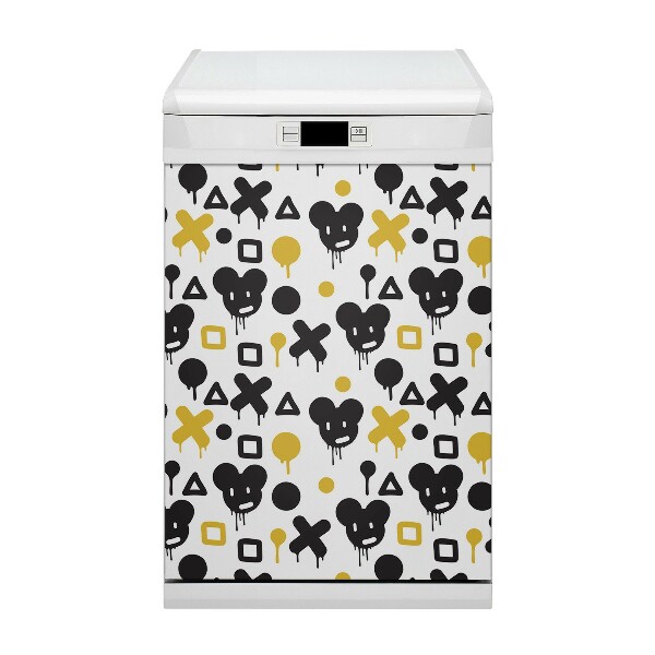 Capa magnética para máquina de lavar louça Grafite preto