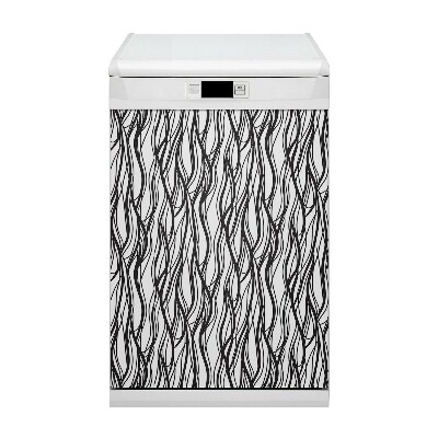 Painel magnético para máquina de lavar louça Linhas onduladas