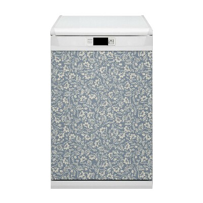 Capa magnética para máquina de lavar louça Enfeite azul