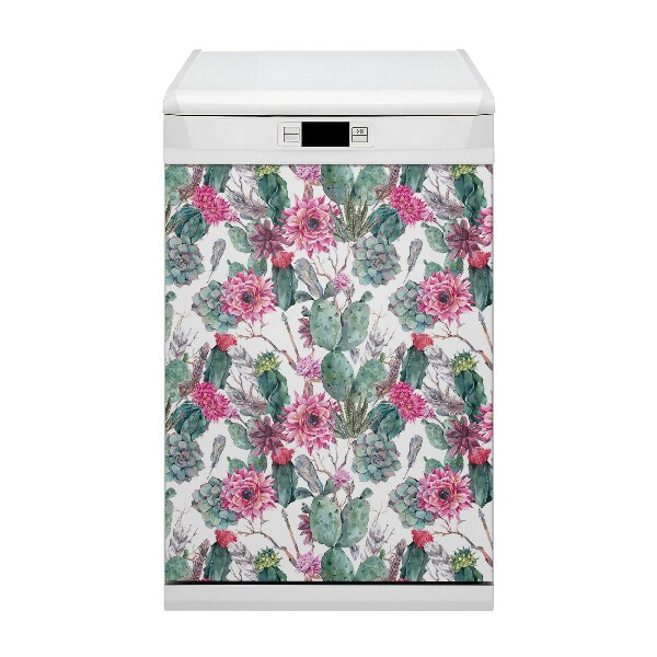 Painel magnético para máquina de lavar louça Suculentas