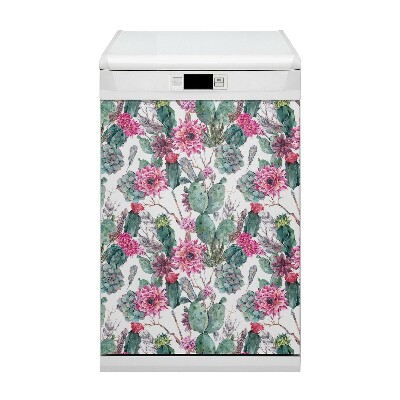 Painel magnético para máquina de lavar louça Suculentas