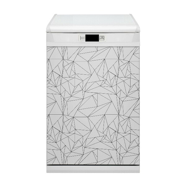 Painel magnético para máquina de lavar louça Triângulos simples
