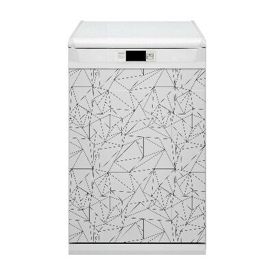 Painel magnético para máquina de lavar louça Triângulos simples