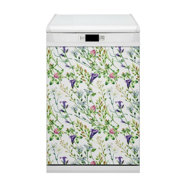 Capa magnética para máquina de lavar louça Flores silvestres