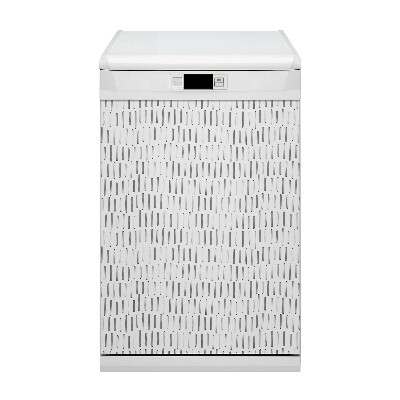 Capa magnética para máquina de lavar louça Linhas desenhadas