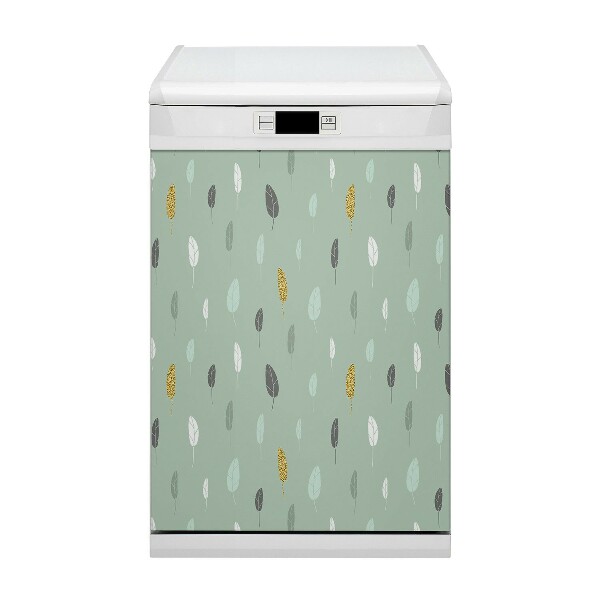 Capa magnética para máquina de lavar louça Folhas