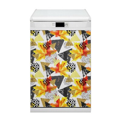 Painel magnético para máquina de lavar louça Triângulo geométrico